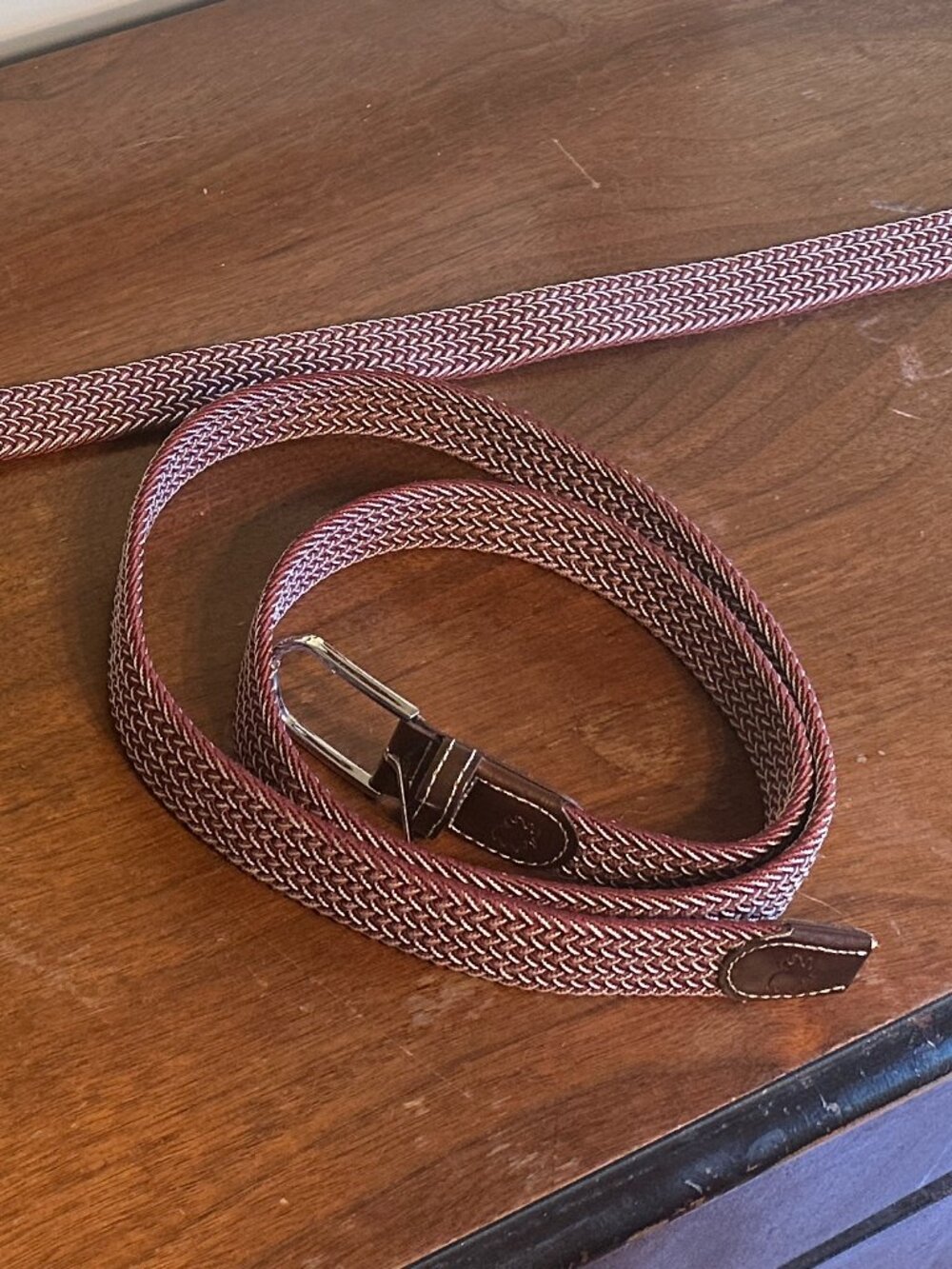 Roostas "The Biloxi" Two Toned Woven Elastic Stretch Belt